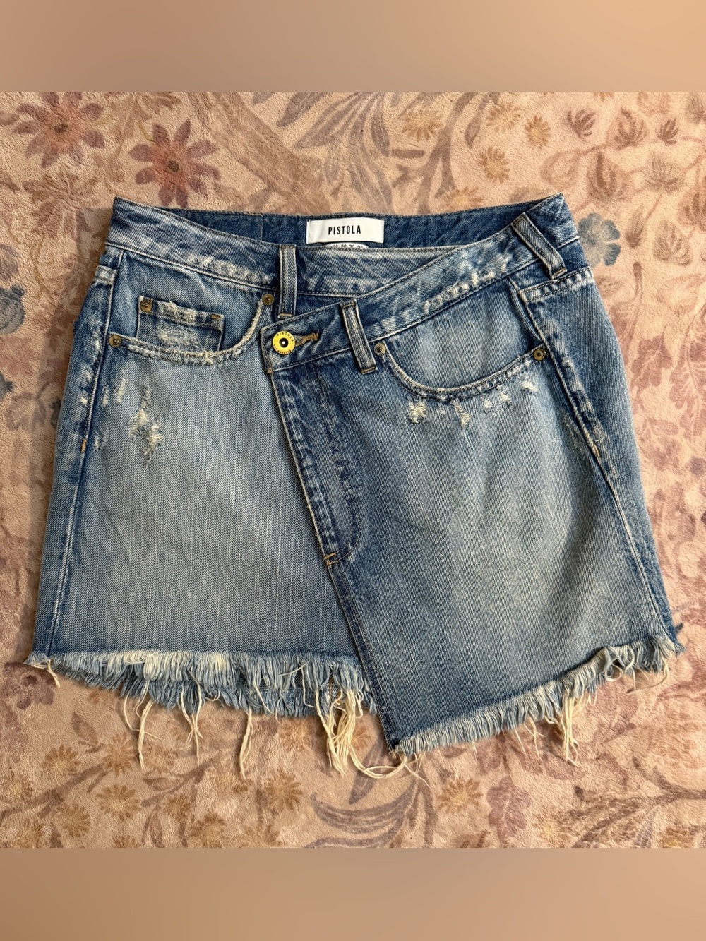 Pistola Asymmetrical Denim Skirt